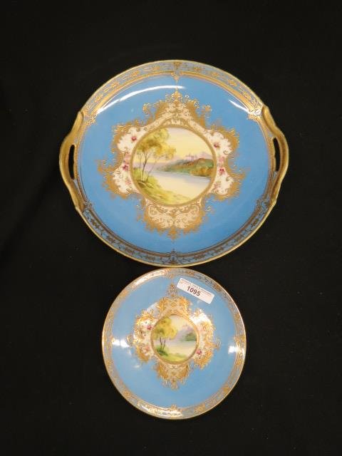 7 pc. Nippon Handpainted Porcelain Dessert Set, (1 of 4)