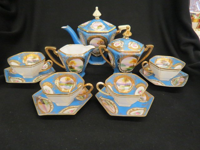 Noritake Handpainted Porcelain Tea Set, (1 of 5)