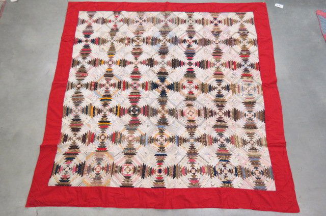 Antique Handmade Quilt, 19th century, (1 of 9)