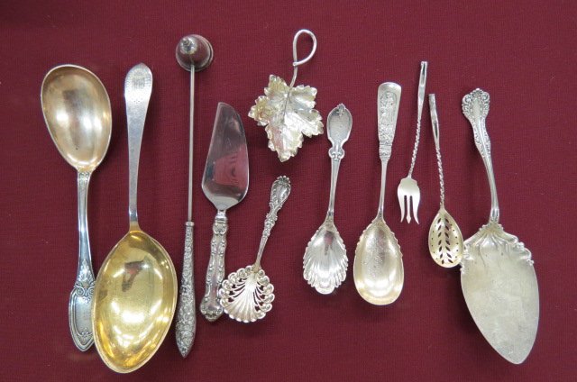 11 Sterling Silver Serving Pieces; (1 of 3)