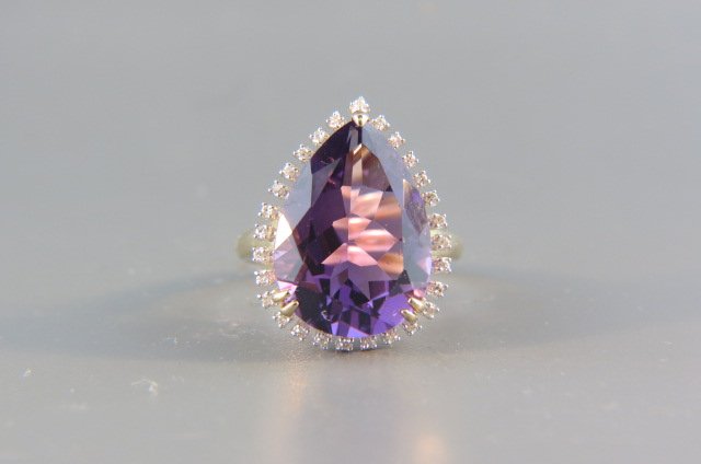 Amethyst & Diamond Ring, (1 of 4)