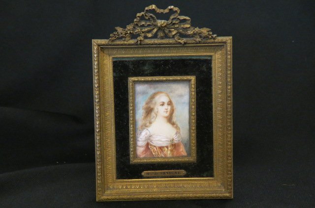 Miniature Portrait Painting of Madame de (1 of 4)