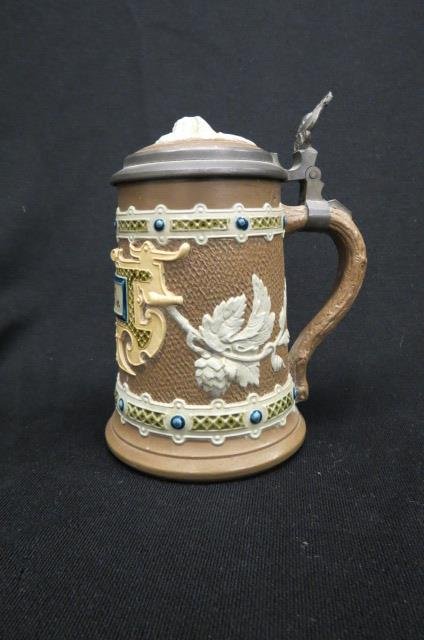 Mettlach Pottery Stein, (1 of 4)