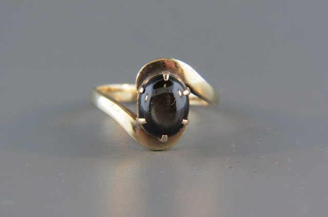 Black Star Sapphire Ring, (1 of 4)
