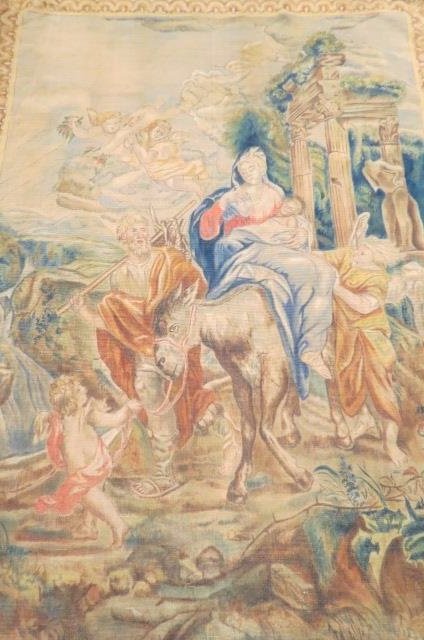 Handpainted Tapestry, artist signed, (1 of 4)