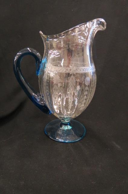 Art Glass Pitcher, (1 of 6)