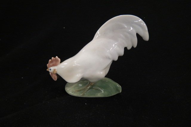 Royal Copenhagen Porcelain Figurine of a: Rooster, #1122, artist M.V.X., 3 3/4", excellent.