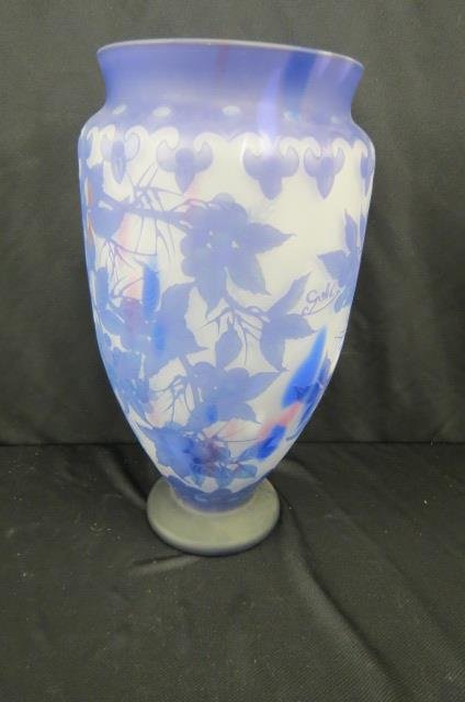 Cameo Glass Vase, (1 of 4)