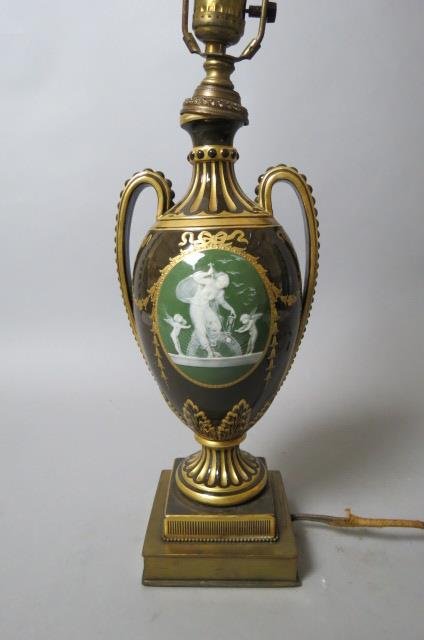 Minton Alboin Birks Pate-Sur-Pate Lamp, (1 of 10)