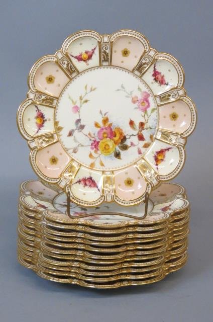 12 Royal Crown Derby Porcelain Plates, (1 of 4)
