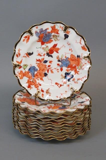 12 Royal Crown Derby Porcelain Plates, (1 of 3)