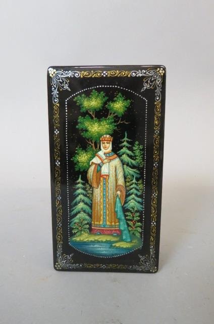 Russian Lacquerware Box "Fedoskino" by Alexseeve (1 of 4)