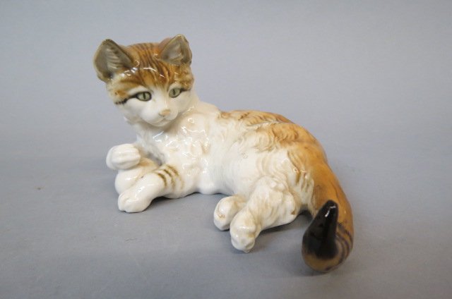 Hutschenreuther Porcelain Figurine of a Cat, (1 of 4)