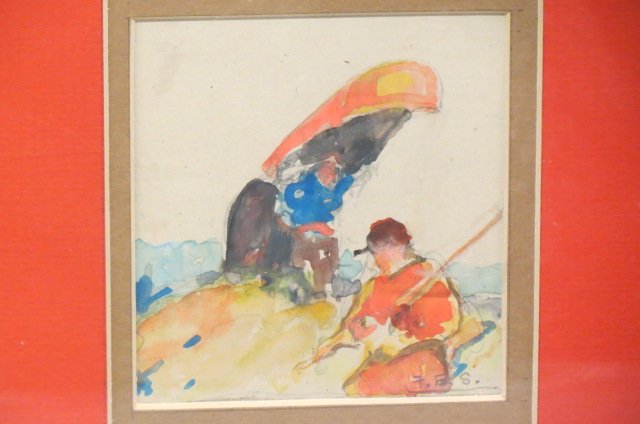 Frank Schoonover Watercolor, (1 of 5)