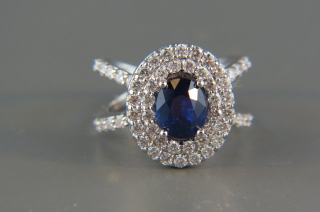 Sapphire and Diamond Ring, (1 of 5)
