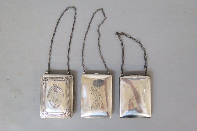 3 Ladies Neccasaires, sterling & silverplate, (1 of 3)