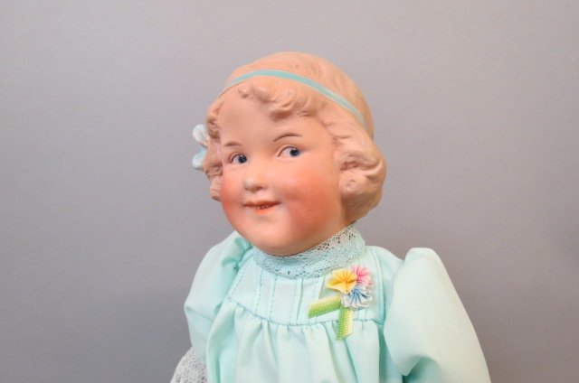 Huebach Bisque Head Doll, "Coquette" (1 of 5)