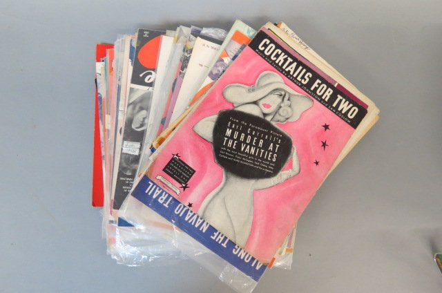 Lot of Sheet Music,: include Clark Gable, Roy Rogers, Al Jolsen, Davy Crockett, Jack Benny, Bing Crosby, Mills Brothers, and more.