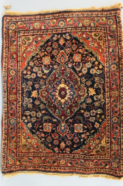Ferahan Sarouk Style Persian Handmade Mat, (1 of 5)
