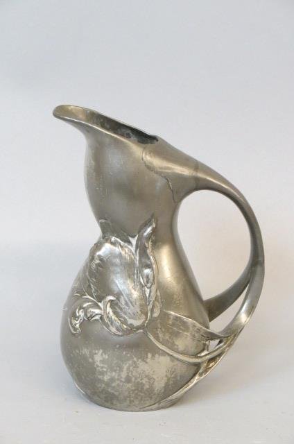 Kayserzinn Pewter Art Nouveau Pitcher, (1 of 3)