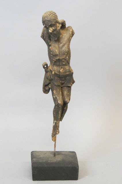 Early Carved Wooden Figure of Christ, (1 of 5)