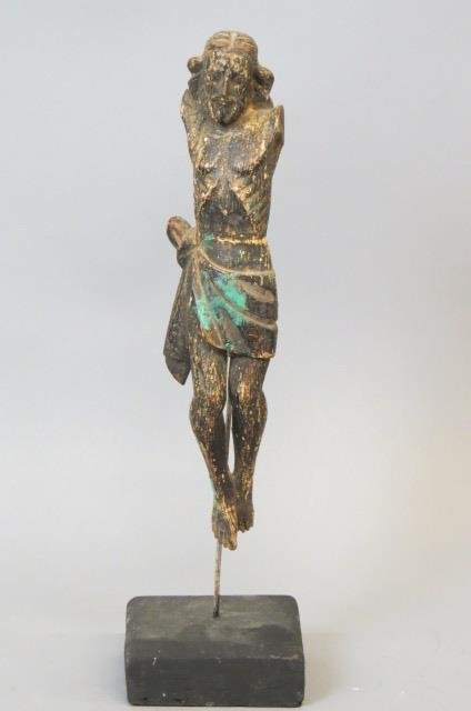 Early Carved Wooden Figure of Christ, (1 of 5)