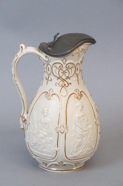 W.B. English Parian Pitcher, (1 of 3)