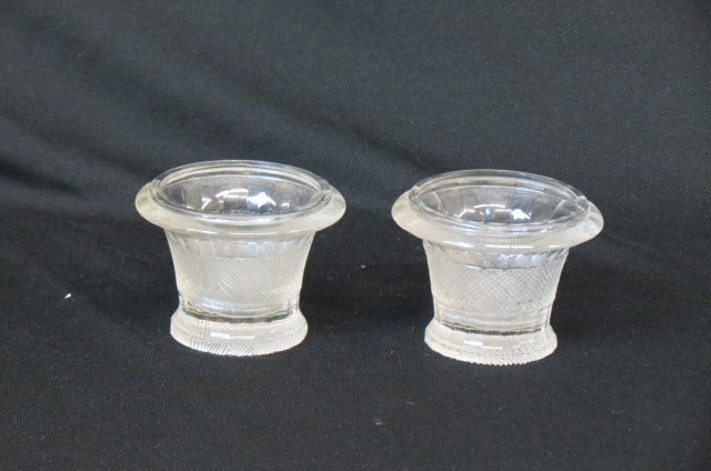 Pair of Regency Cut Glass Master Salt Cellars, (1 of 2)