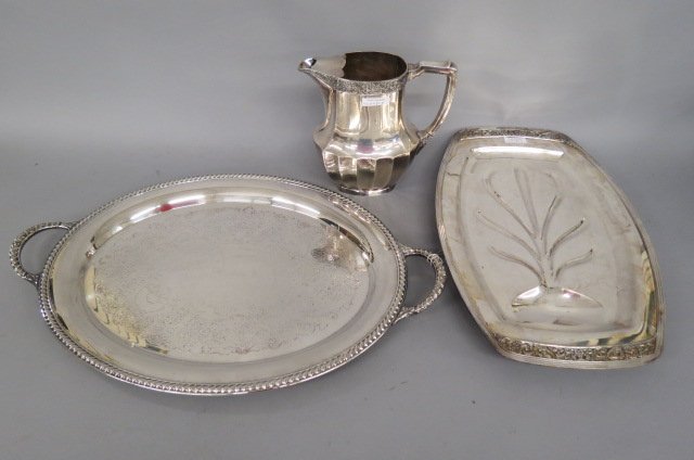3 Silverplate Serving Items; (1 of 3)
