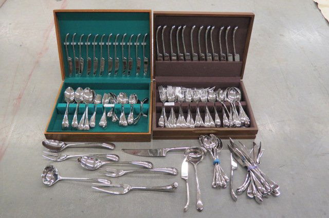 158 pc Dansk "Torun" Stainless Steel Flatware, (1 of 8)