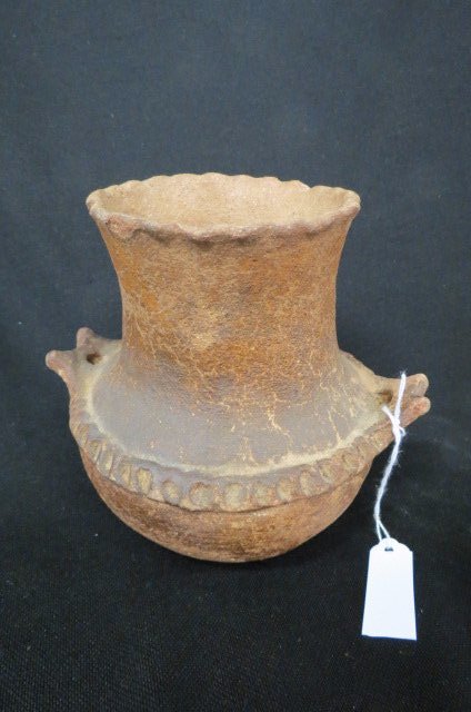 Pre-Columbian Type Pottery Vase, (1 of 2)