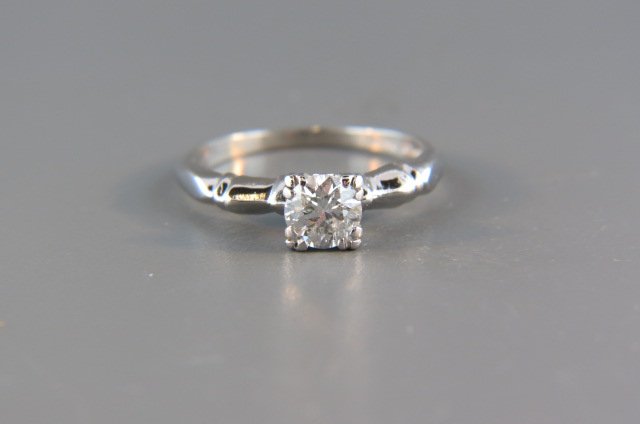 Diamond Solitaire Ring, (1 of 4)