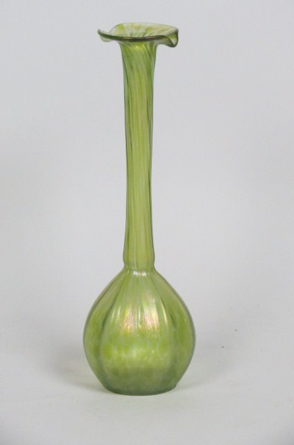 Loetz "Diana Cisele" Art Glass Vase, (1 of 2)