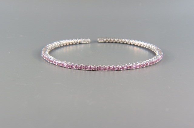 Pink Sapphire Bracelet, (1 of 4)