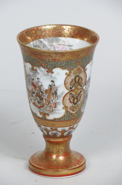 Superb Arita Style Japanese Porcelain Goblet or (1 of 7)