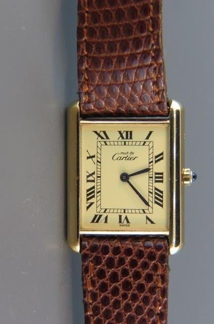 Cartier "Tank" Wristwatch, (1 of 3)