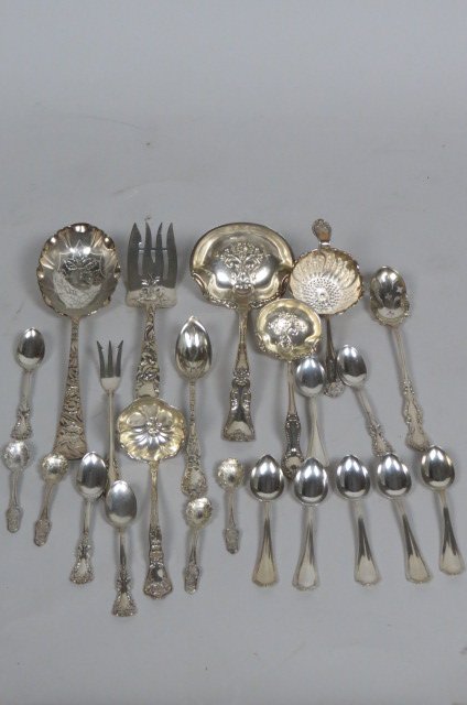 22 pcs. Sterling Silver Flatware, (1 of 1)