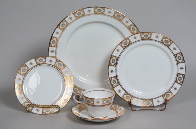 54 pcs. Aynsley "Belmont" China Service for 10, (1 of 4)