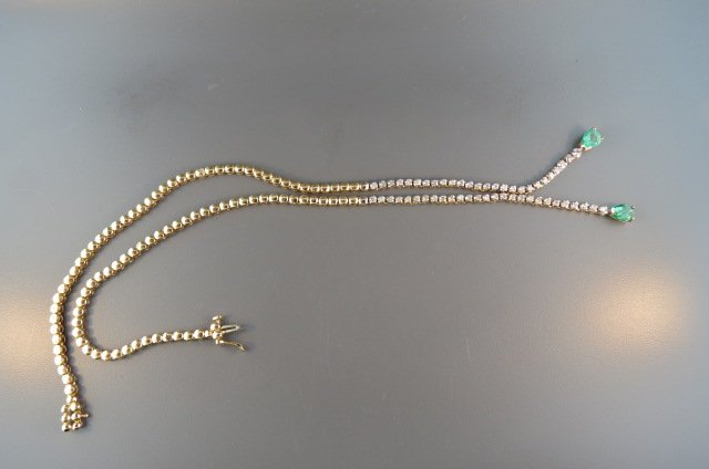 Emerald & Diamond Necklace, (1 of 5)