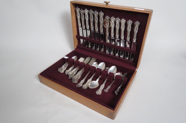 49 pc. Reed & Barton "Marlborough" Sterling, (1 of 5)