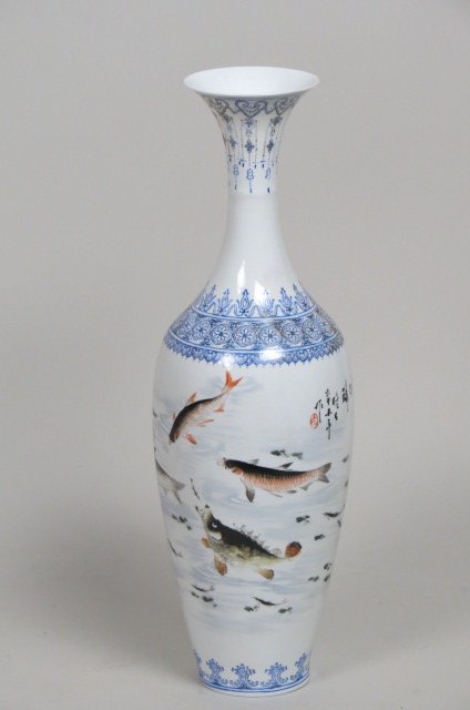 Chinese Eggshell Porcelain Vase, (1 of 4)