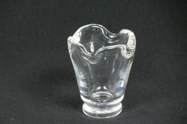 Steuben Crystal Toothpick Holder, (1 of 3)