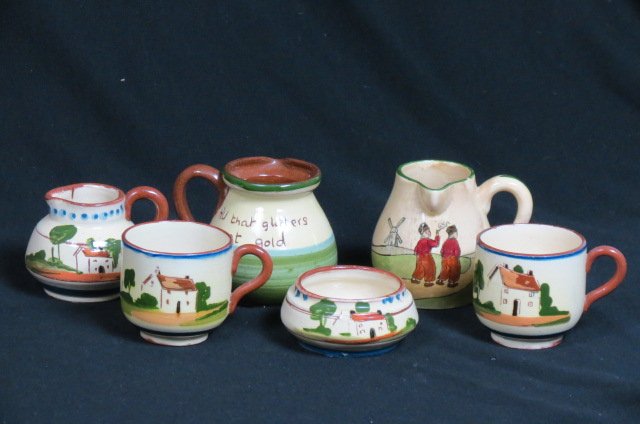 6 pcs. English Tourquay Pottery, (1 of 1)