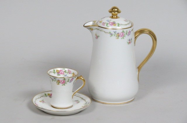 Haviland Limoges Porcelain Chocolate Set, (1 of 2)