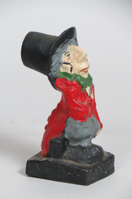 Cast Iron Figural Doorstop "Mad Hatter", (1 of 2)