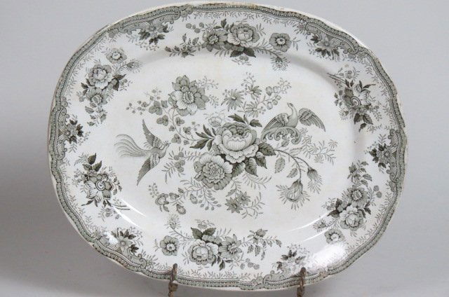 English Ironstone Platter "Asiatic Pheasants", (1 of 2)