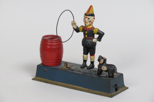 Cast Iron Mechanical "Trick Dog" Bank, (1 of 3)