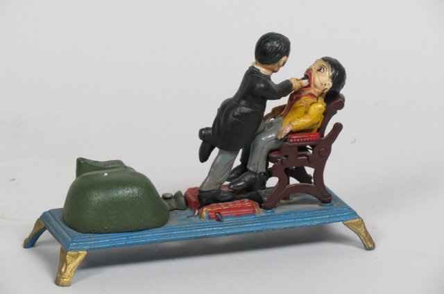 Cast Iron Mechanical "Dentist" Bank, (1 of 3)