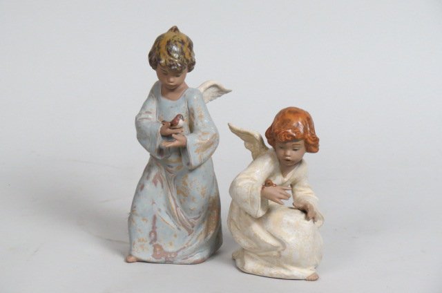 2 Lladro Porcelain Angel Figurines, (1 of 2)