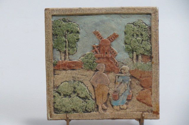 California Art Tile Company Pottery Tile of (1 of 2)